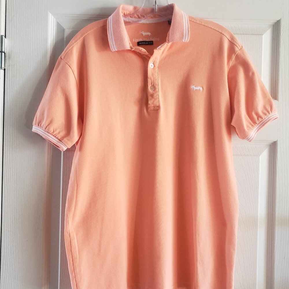 Peach-colored Harmont & Blaine polo shirt. Size XL